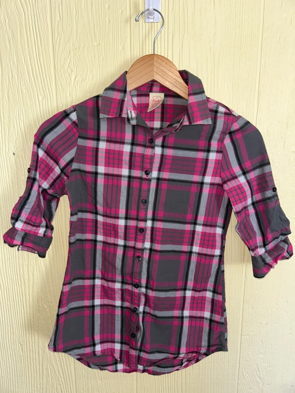 Plaid Button-Up Shirt